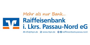 Sponsorenlogo Tour de Kerscher - Raiffeisenbank i. Lkrs. Passau